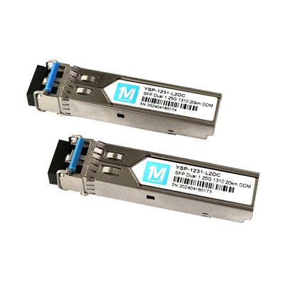 1.25G Duplex 20km 1310nm LC Connector 1000BASE SMF Модуль волоконно-оптического ввода SFP-передатчик с реализацией DDMI