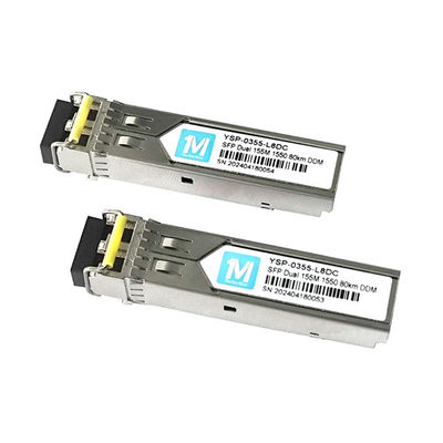 3 155M Duplex 80km 1550nm LC Connector DDM 100BASE SMF Модуль волоконно-оптического питания
