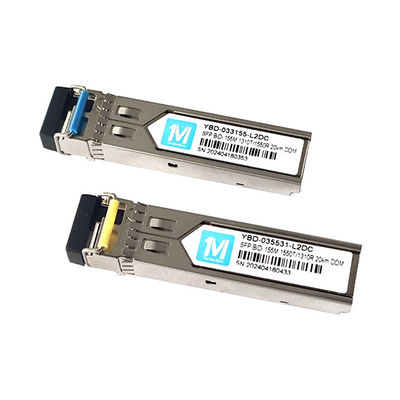 155M BIDI 20km 1310nm/1550nm LC Connector DDM WDM Simplex Optical Module Transceiver SFP Module FTTX Совместимый дизайн