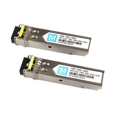 SMF Type Fiber 120km Distance 1.25G Duplex 1550nm LC Connector DDM Вставляемый SFP-передатчик для оптического модуля