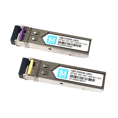 80 км Расстояние Время 3 года LC Connector DDM WDM Simplex Optical Module Transceiver SFP Module 155M BIDI 1490nm/1550nmn