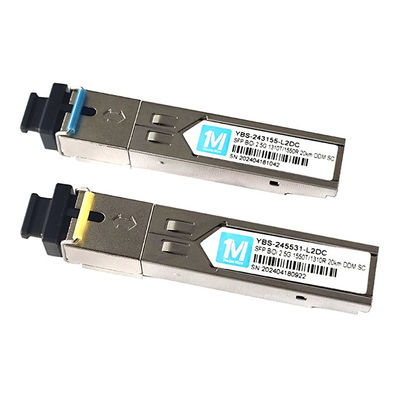 2.5G BIDI 20km 1310nm/1550nm SC Connector DDM WDM Simplex Optical Module Transceiver SFP Module для быстрой передачи данных