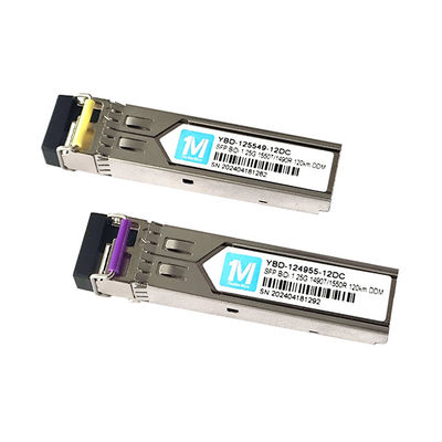 1.25G BIDI 120km 1490nm/1550nm LC Connector DDM WDM Simplex Optical Module SFP Transceiver для плавной работы сети