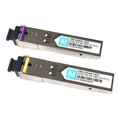 155M BIDI 120km 1490nm/1550nm SC Connector DDM WDM Simplex Fiber Optic Transceiver SFP Модуль с функциями DDM и WDM