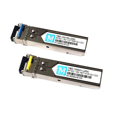 SMF Fiber Type 1.25G BIDI 20km 1310nm/1550nm LC Connector DDM WDM Simplex Optical Module Transceiver SFP Module для FTTX