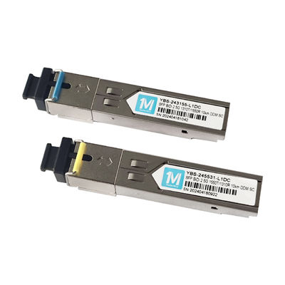 2.5G BIDI 10km 1310nm/1550nm SC соединитель DDM WDM Простой оптический модуль