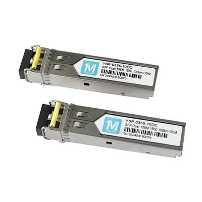 155M Duplex 100km 1550nm LC Connector DDM 100BASE SMF Модуль волоконно-оптического питания
