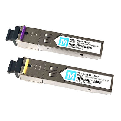 1.25G BIDI SC SMF Fiber WDM Simplex Optical Module SFP Transceiver 120km 1490nm/1550nm Протокольный приемник