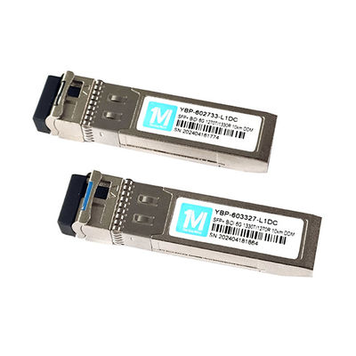 Одномодный волокно 6G SFP BIDI 10km 1270nm/1330nm WDM LC соединитель DDM оптический приемопередатчик со скоростью передачи данных