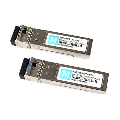 6G SFP BIDI 60km WDM LC Connector DDM Оптический приемопередатчик 1270/1330nm Скорость передачи данных 6G Модуль одномодного волоконного приемопередатчика