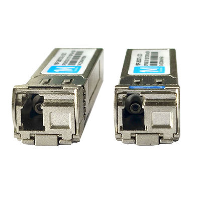 Высокопроизводительная передача данных Волоконный тип SMF 10G SFP BIDI 40km 1270nm/1330nm WDM LC Connector DDM Optical Transceiver