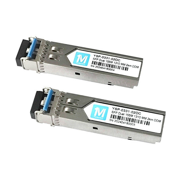 155M Duplex 2km 1310nm LC Connector DDM 100BASE MMF Модуль волоконно-оптического питания