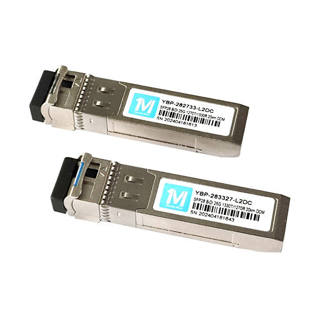 25G BIDI SFP Transceiver 20km 1270nm/1330nm LC Connector WDM Волоконно-оптический модуль с дальнобойной передачей