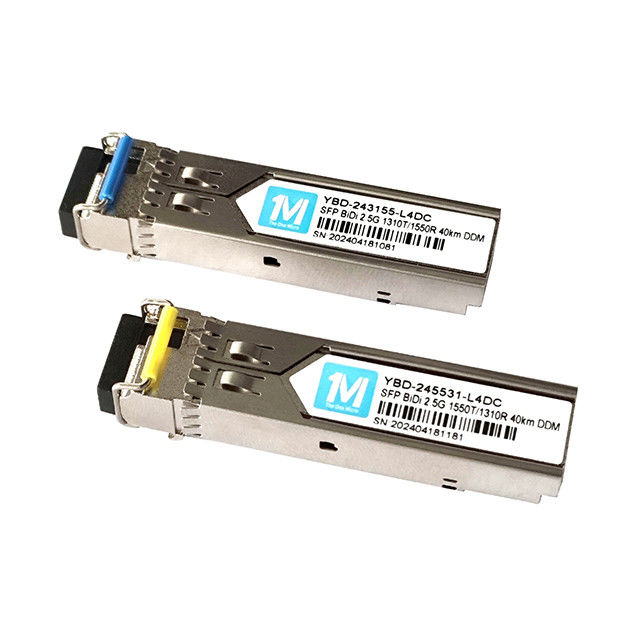 SMF Fiber Type 2.5G BIDI 40km 1310nm/1550nm LC Connector DDM WDM Simplex Optical Module Transceiver SFP Module Смутительный модуль