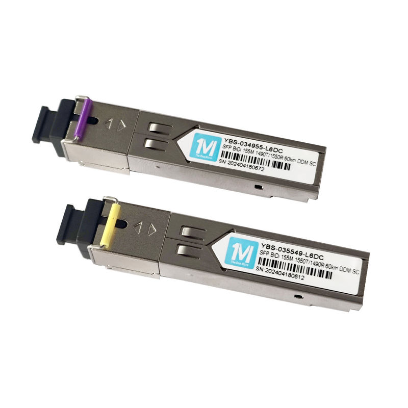 3.3V 155M BIDI 60km 1490nm/1550nmn SC Connector DDM WDM Simplex Optical Module Transceiver SFP Module с сетевым SDK