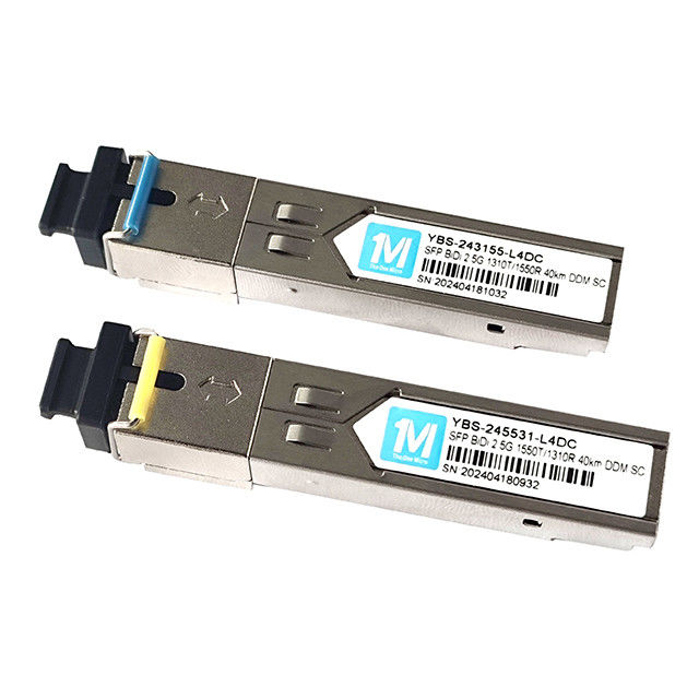 SMF Fiber Type 2.5G BIDI 40km 1310nm/1550nm SC Connector DDM WDM Simplex Optical Module Transceiver SFP Module (СПК) Модуль, используемый для передачи данных