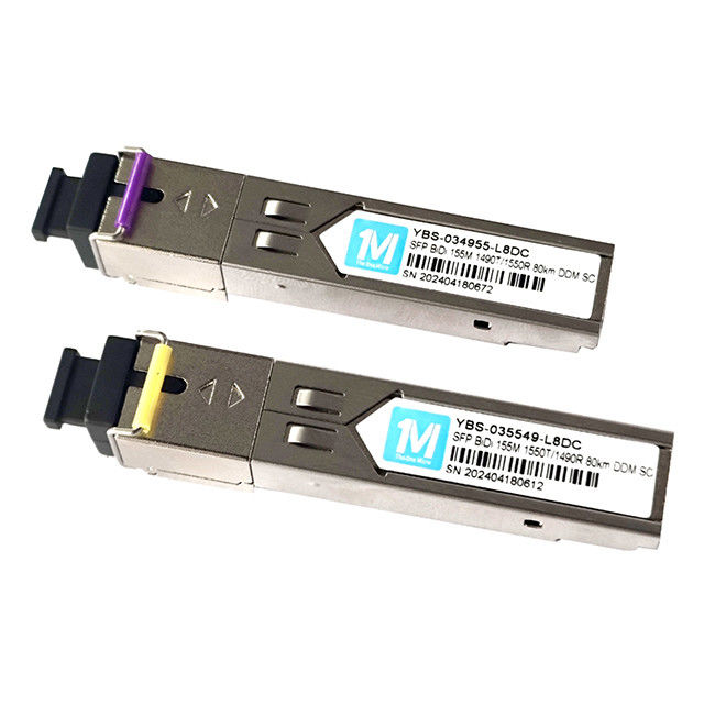 155M BiDi SC 80km 1490nm/1550nm DDM WDM Simplex Optical Module Transceiver SFP Module с широкой рабочей температурой