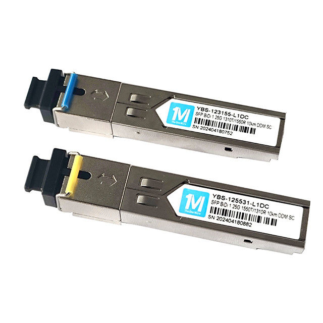 1.25G BIDI SC 10km 1310nm/1550nm DDM WDM Simplex Optical Module Transceiver SFP Module для повышения производительности сети