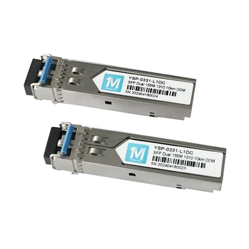 155M Duplex 10km 1310nm LC Connector DDM 100BASE SMF Модуль волоконно-оптического питания