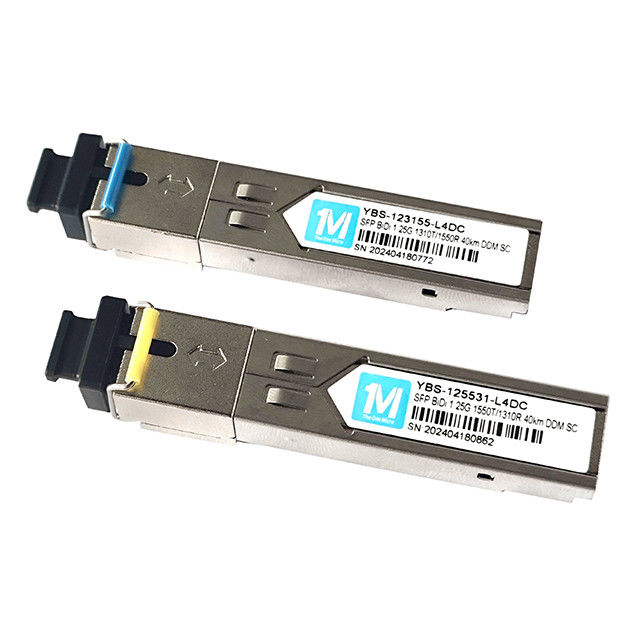 1.25G скорость передачи данных 40 км расстояние BIDI SC соединитель DDM WDM Simplex оптический модуль Передатчик SFP модуль 1310nm/1550nm