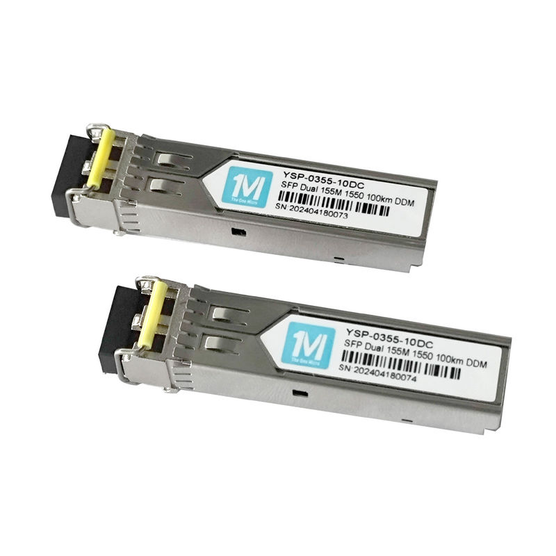 155M Duplex 100km 1550nm LC Connector DDM 100BASE SMF Модуль волоконно-оптического питания