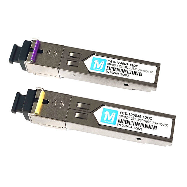 1.25G BIDI SC SMF Fiber WDM Simplex Optical Module SFP Transceiver 120km 1490nm/1550nm Протокольный приемник