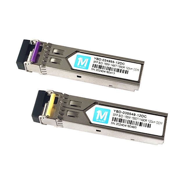 155M BIDI LC Интерфейс 100km 1490nm/1550nm DDM WDM Простой оптический модуль Передатчик SFP Модуль