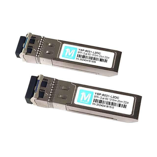 6G SFP 20km 1310nm LC DDM SMF Оптический модуль одномодного типа волокна для передачи данных IP-сети