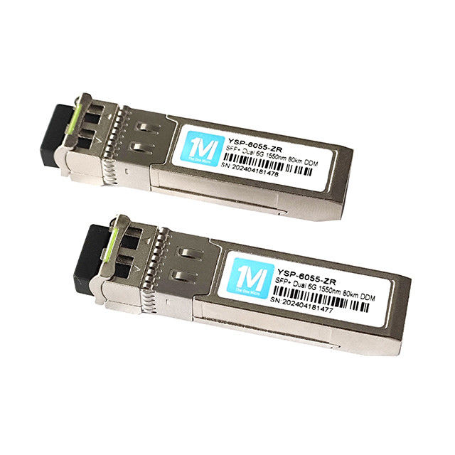 6G SFP Duplex 80km 1550nm LC DDM SMF 6GB Оптический модуль Одномодный модуль SFP SFP