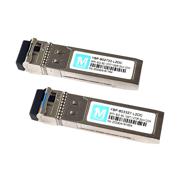 20 км расстояние 6G SFP BIDI 1270nm/1330nm WDM LC Connector DDM оптический приемопередатчик для FTTX Fiber Network Module Network