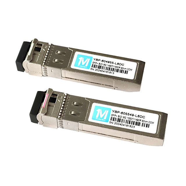 6G SFP BIDI 80km 1490nm/1550nm WDM LC Connector DDM оптический приемопередатчик со скоростной волоконно-оптической сетью