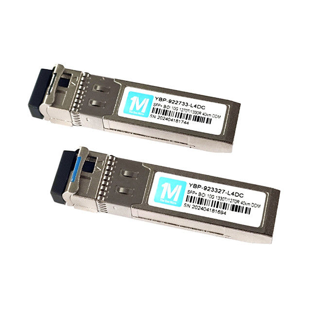 Высокопроизводительная передача данных Волоконный тип SMF 10G SFP BIDI 40km 1270nm/1330nm WDM LC Connector DDM Optical Transceiver