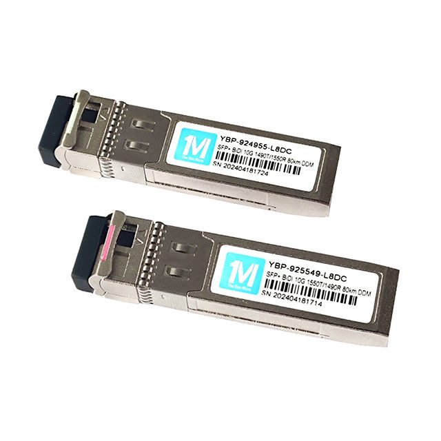 10G SFP BIDI 80km 1490nm/1550nm WDM LC Connector DDM оптический приемопередатчик для приложений в центрах обработки данных с пропускной способностью